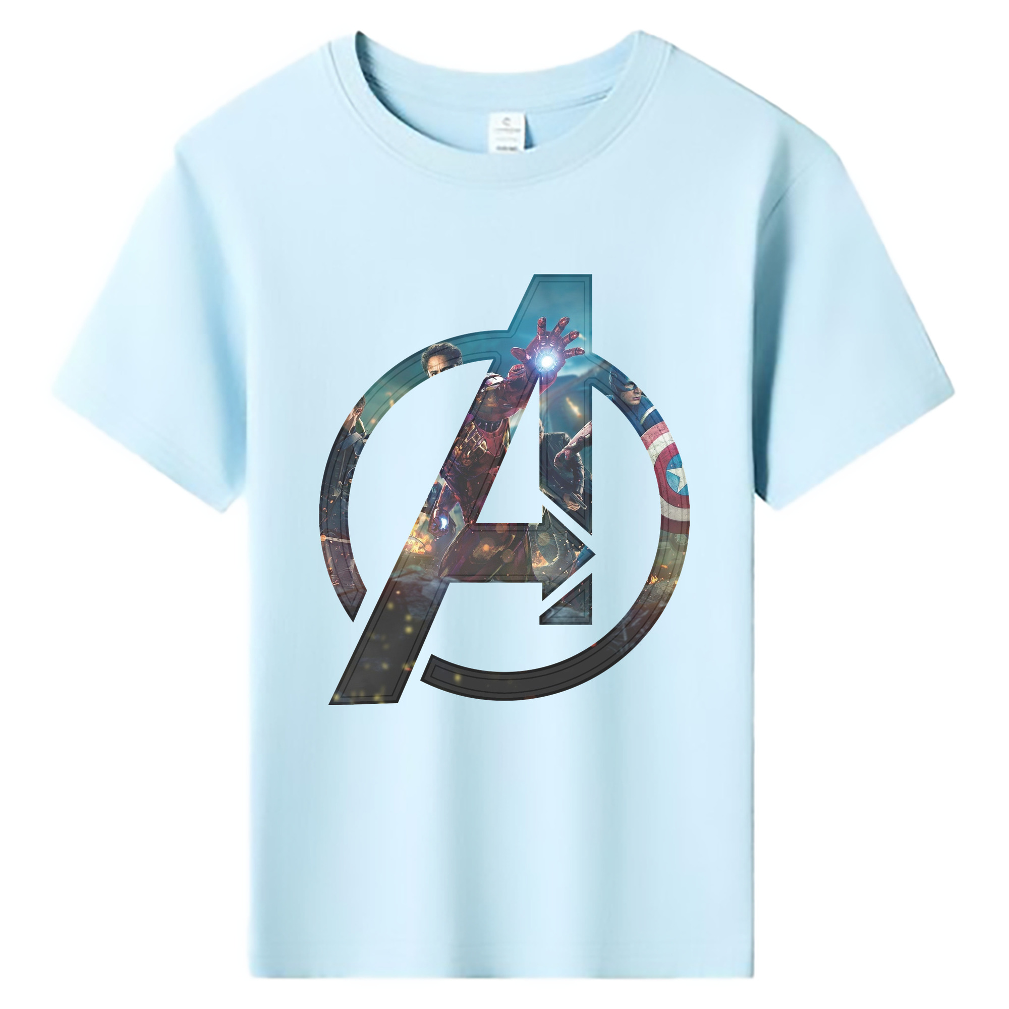 （画像用） アベンジャーズ The Avengers 綿100％キッズTシャツ（フロントプリント）